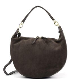 TOREBKA BORSE IN PELLE ZAMSZ NATURALNY BRĄZ CZEKOLADA PREMIUM 157D