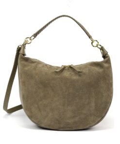 TOREBKA BORSE IN PELLE ZAMSZ NATURALNY BRĄZ MOKKA PREMIUM 157A